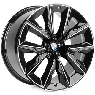 Skill SL815-CS428 9,5x21 5*112 Et:36 Dia:66,6 чёрный глянцевый + полированные спицы